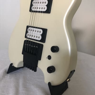 Kiesel HH2 Allan Holdsworth Semi-Hollow Headless 6-string Guitar circa 2016 Pearlescent White image 10