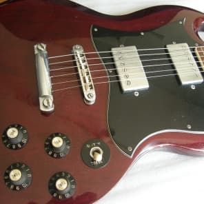 Greco SG double cutaway Made in Japan 70s - 80s? Cherry | Reverb