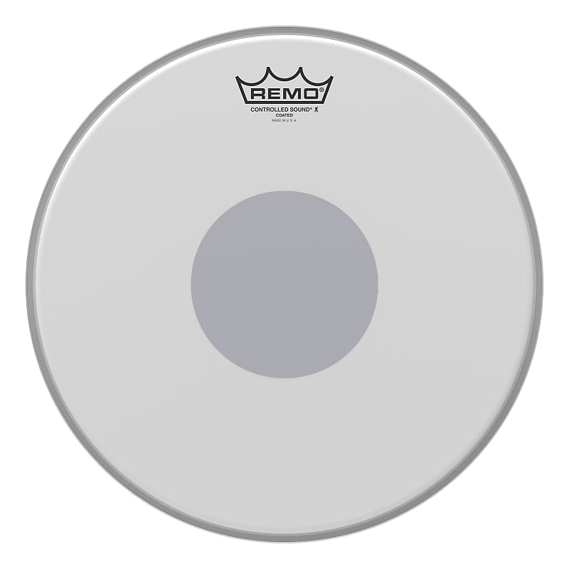 Remo 13" Controlled Sound X Coated Snare Drumhead w/Bottom Black Dot image 1