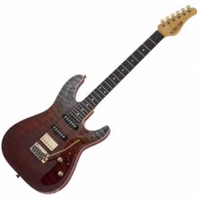 Schecter California Classic Series Electric Guitar w/ Case - Bengal Fade 7303 for sale