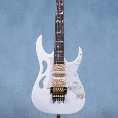 Ibanez PIA3761 SLW Steve Vai Signature Electric Guitar - Stallion White - F2313738-Stallion White image 3