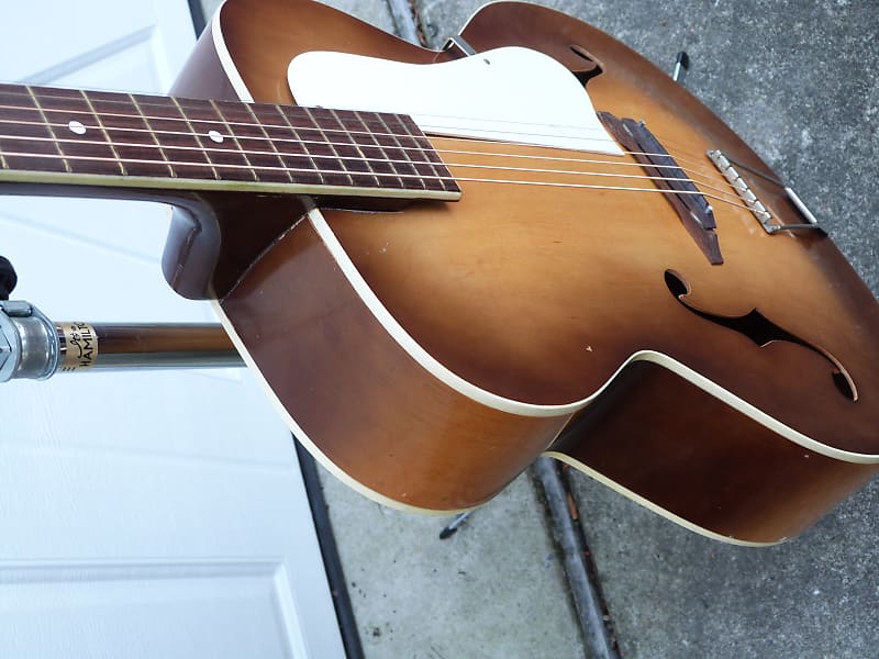 Silvertone arch top archedtop acoustic guitar 1950's