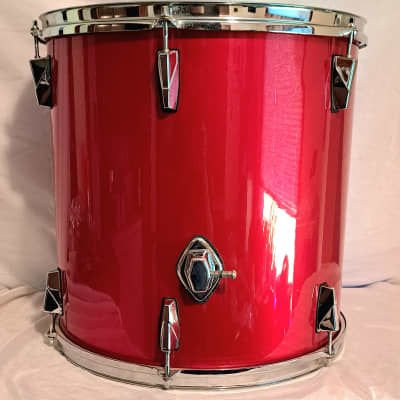 Unmarked FLOOR TOM - CANDY APPLE RED WRAP 16 in dia image 1