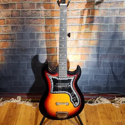 Global-Brand MIJ Teisco Guitar 1960s Sunburst image 1