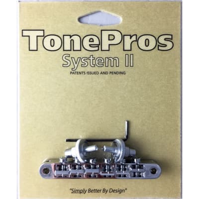 TonePros Standard Nashville Post Tuneomatic (pre-notched) Nickel NVR2P-N image 1