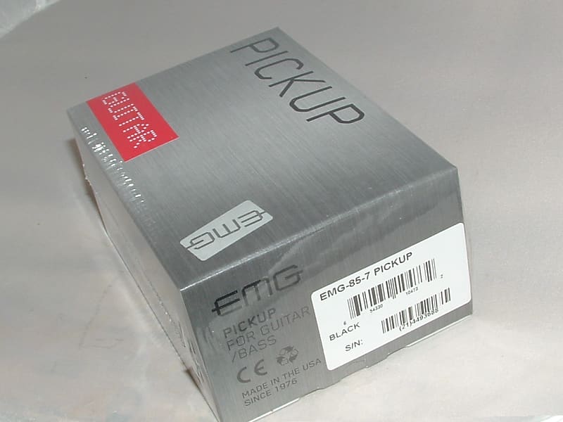 EMG 85-7 Active Soapbar Mount 7 String Pickup (Black)  New with Warranty image 1