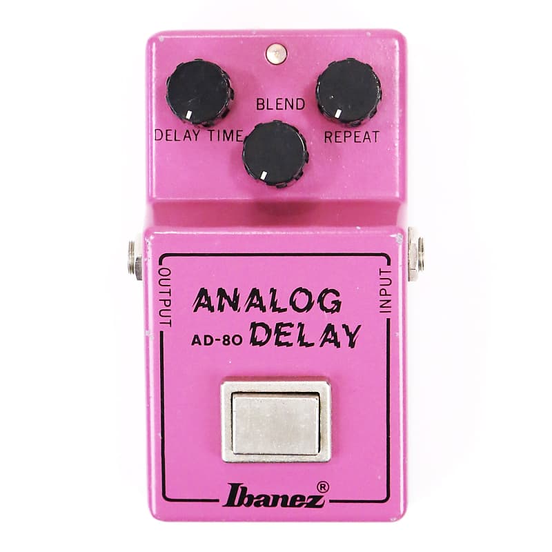 1980 Ibanez AD-80 Analog Delay Vintage AD80 MIJ MN3005 BBD Chip 18v Japan  Echo Effects Pedal Stompbox Effect