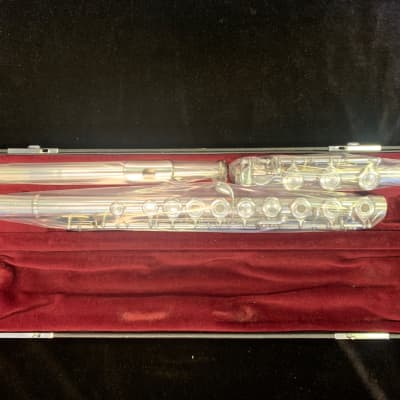 Silver Yamaha  YFL 481ii B Foot Open Hole Flute Cleaned and Serviced image 1