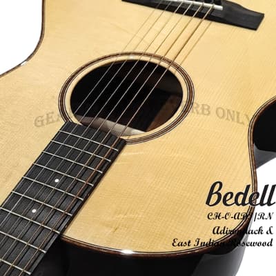 Bedell Coffee House Orchestra Natural Adirondack spruce & Indian rosewood handmade guitar image 15