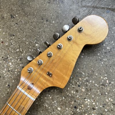 MJT VTS S-Style Aged Electric Guitar w/ Fender Headstock - Blonde image 10