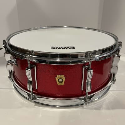 Ludwig Jazz Festival Snare Drum 1966 - Red Sparkle | Reverb