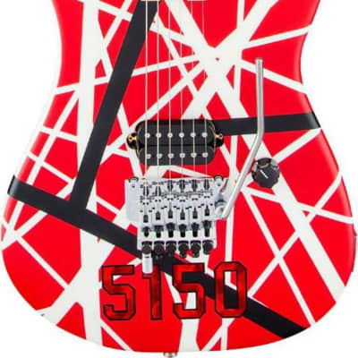 EVH Stripe Series Eddie Van Halen Electric Guitar Red/White image 2