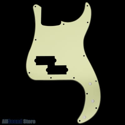 3-Ply Mint Green Pickguard for 4-String Fender® Precision P Bass Standard USA MIM 13-Hole
