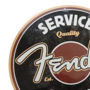 Fender cheap tin sign
