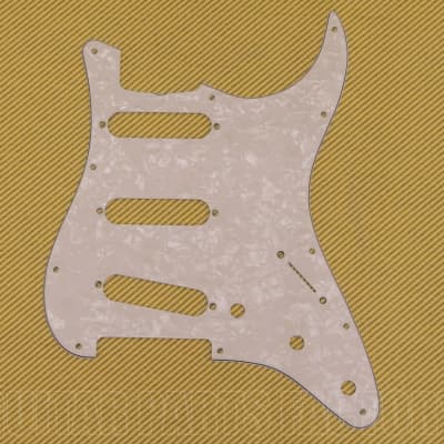 099-1342-000 Fender '60s '62 Stratocaster Guitar Pickguard White Pearloid