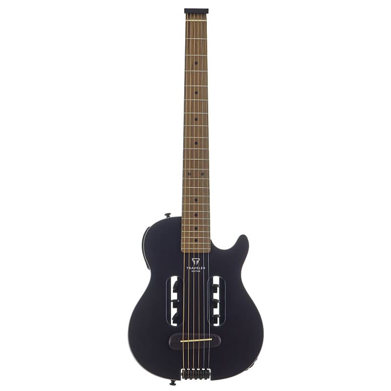 Traveler Guitar Escape Mark III Acoustic/ Electric Travel Guitar (Black Satin) image 1