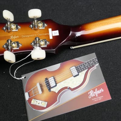 Hofner HCT-500/1-SB Contemporary Series Beatle Bass GREAT Brown Sunburst Vintage Look. B STOCK image 5