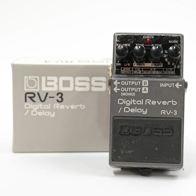Boss RV-3 Digital Reverb / Delay Guitar Effect Pedal with Box - Pink Label