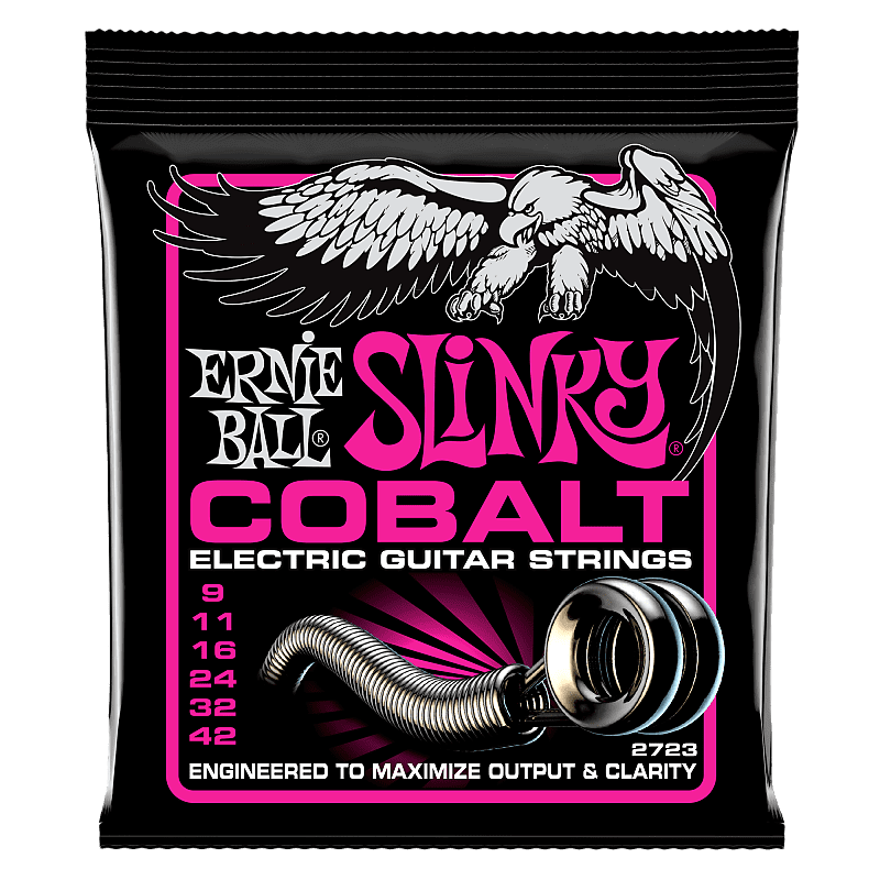 Ernie Ball Cobalt Super Slinky Electric Guitar Strings 9-42 image 1