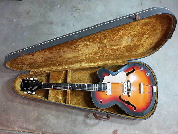 VOX Typhoon フルアコ　ギター Vintage 1967 Vox Typhoon Sunburst Guitar Very Clean