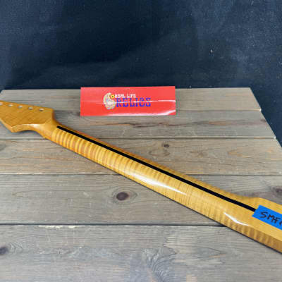 Real Life Relics Curly Flame Maple Stratocaster® Style Neck Rosewood 21 Fret RLR-SMFM  #4 image 4