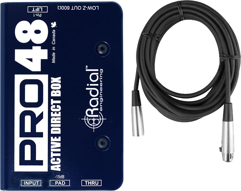 Radial Pro48 Active 48V Phantom Power DI Box Bundle | Reverb