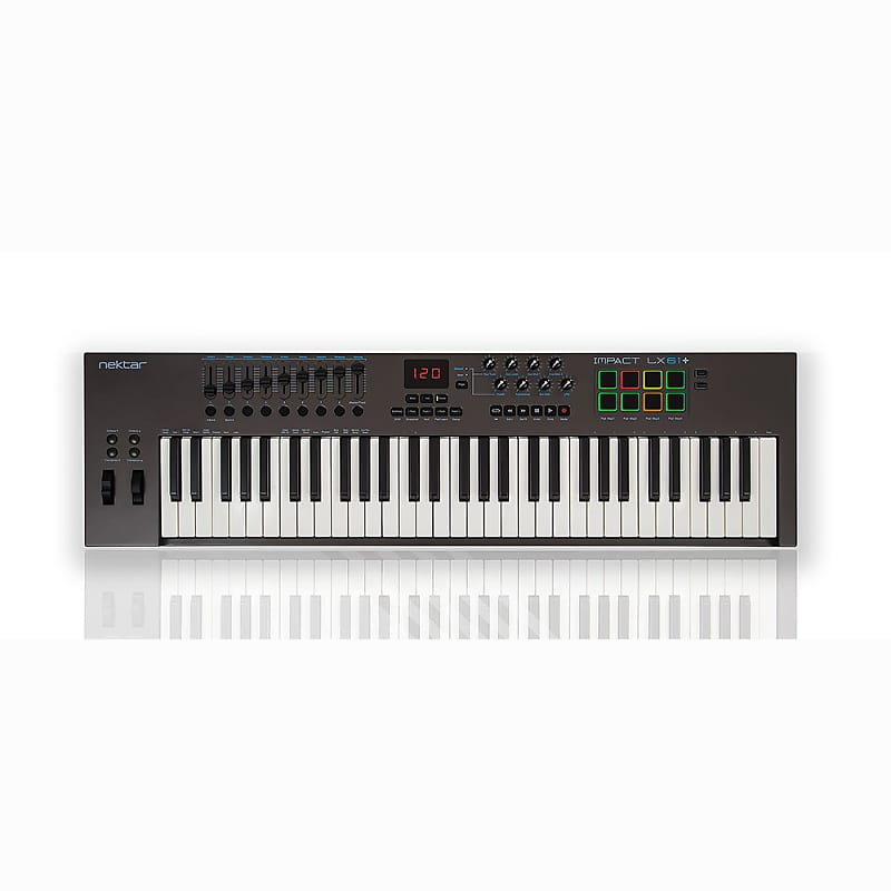 Nektar Impact LX61+ Plus 61-Key USB MIDI Controller Music Production Keyboard image 1