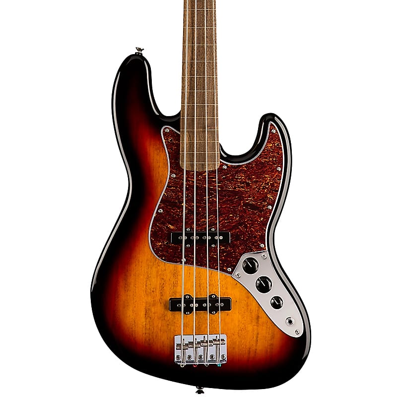 Brand New Fender Squier Classic Vibe '60s Jazz Bass Fretless 3 Tone Sunburst image 1