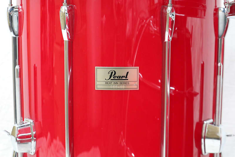 USED PEARL BEAT INN Drum Set 22x16BD, 16x16FT, 14x12TT, 12x10TT, 10x8TT,  8x8TT RED | Reverb