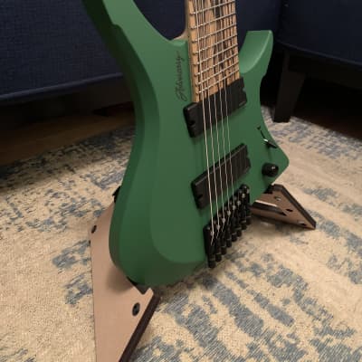 Adversary Guitars Keto Matte Forrest Green 8 String Headless