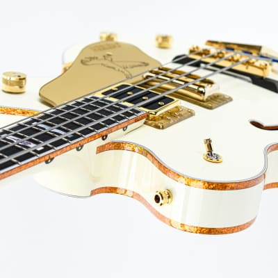 Gretsch G6136BTP Tom Petersson Signature Falcon Bass Aged White image 10