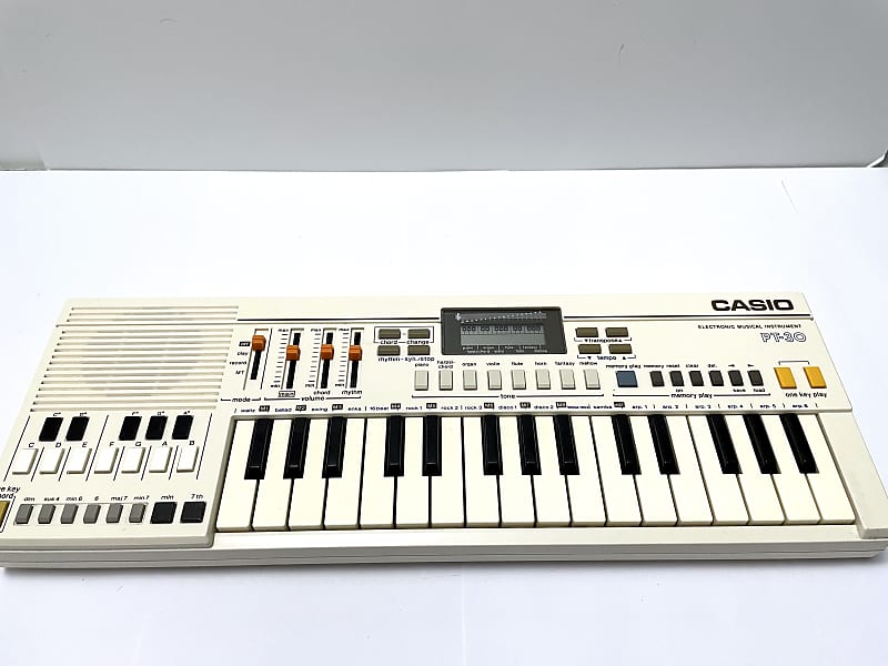 1980 VTG CASIO PT-30 Portable Keyboard Electronic Music Synthesizer online Japan RARE