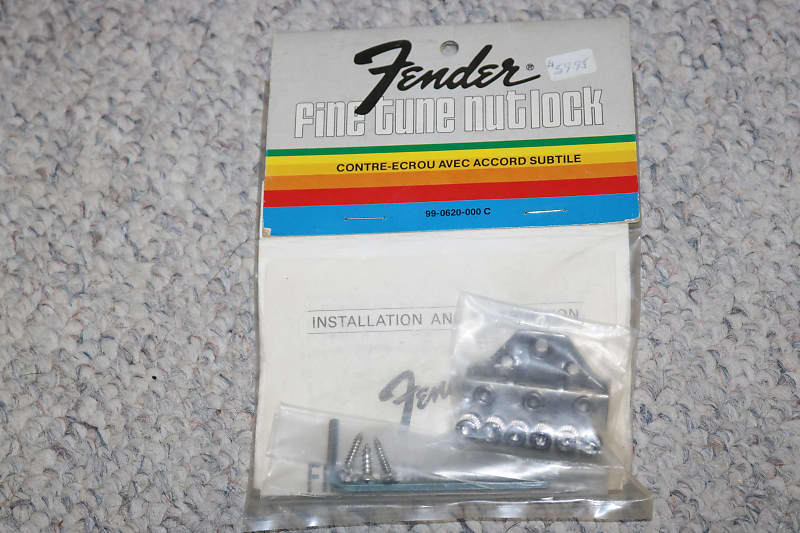 Super Rare NOS 1980s Fender Fine Tune Locking Nut Assembly Reverb