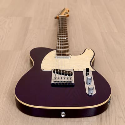 1990s ESP Vintage Plus T-Style Electric Guitar Trans Purple w/ USA Seymour Duncan Pickups, Japan image 10