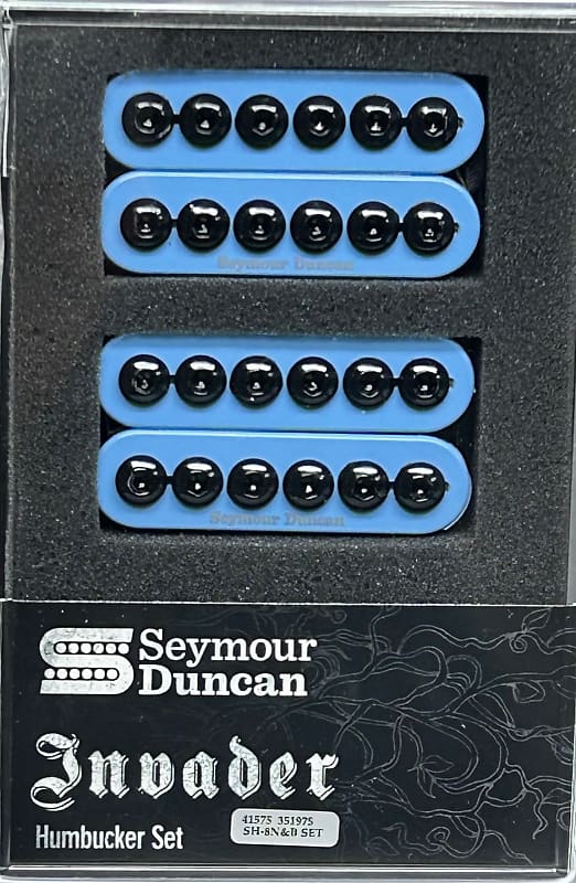 Seymour Duncan Blue Invader 6 String Humbucker Guitar Pickup Set