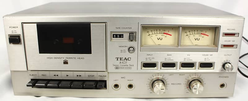 Vintage 1970s Teac A-107 Cassette Tape Player | Reverb