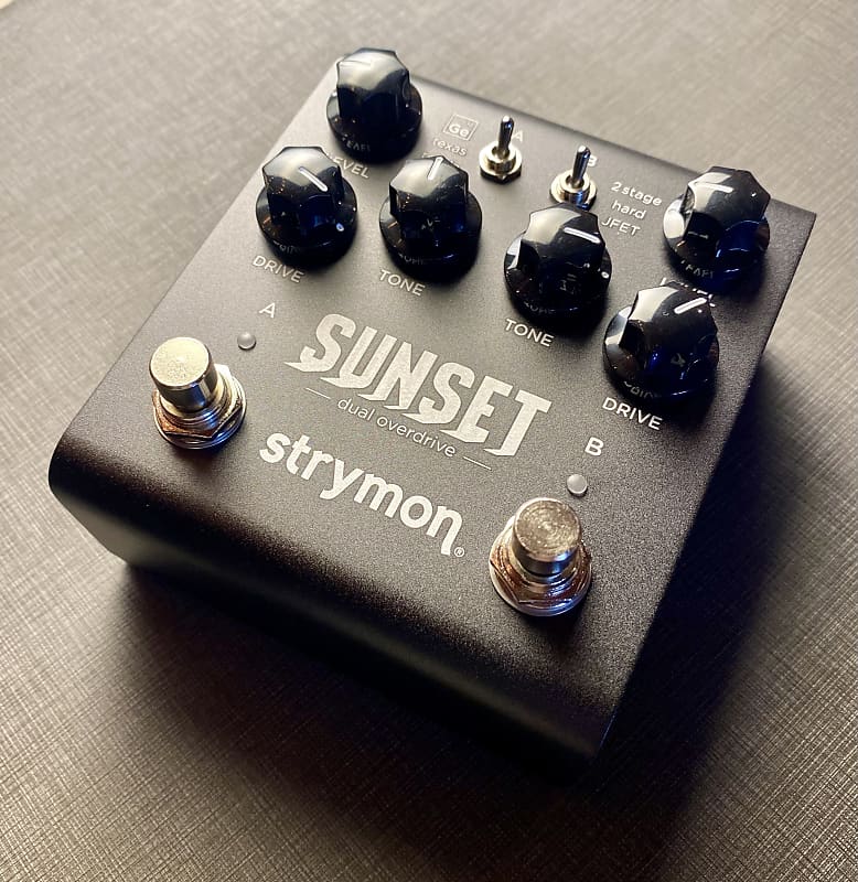 STRYMON SUNSET MIDNIGHT EDITION GUITAR DUAL OVERDRIVE PEDAL