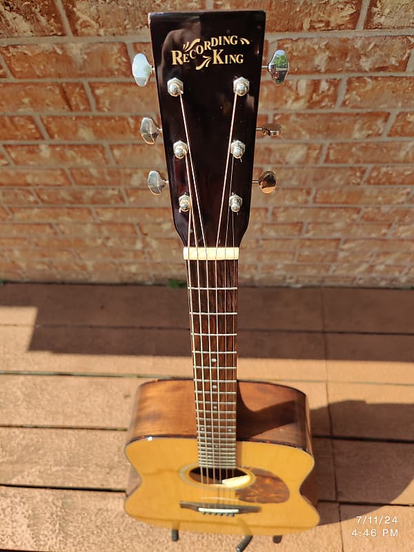 Recording King RD-T16 Torrefied Dreadnought Acoustic Guitar