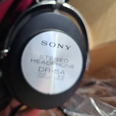Immaculate Condition! Sony DR-5A Vintage Headphones c. 1968 with original box- Steel image 6