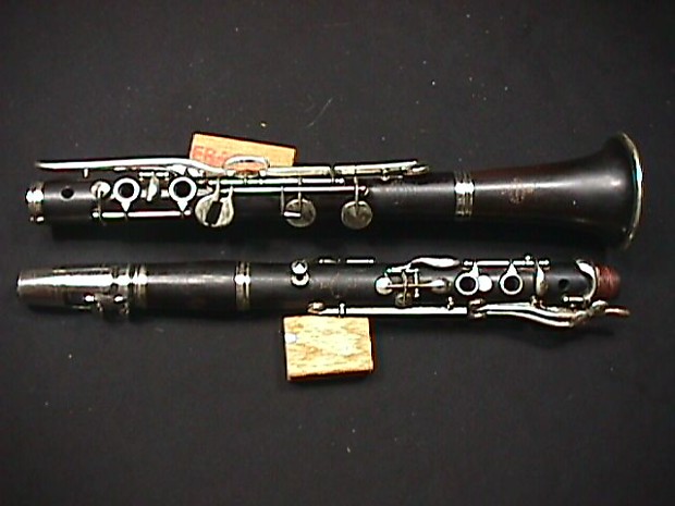 A Pair of French Made Buffet Crampon Albert System Clarinets in Original Case Bb A
