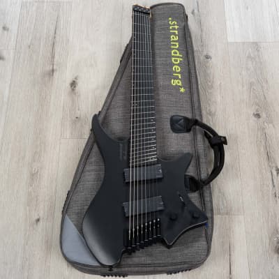 Strandberg Boden Metal NX 8 Multi-Scale Headless 8-String Guitar, Black Granite image 10