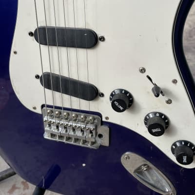 Hondo II Stratocaster 80/90's Blue image 5