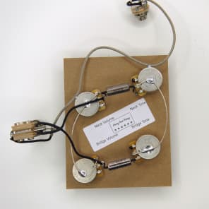 ES-335 Wiring Harness - 500K Vintage Taper CTS Pots - includes Switch and Jack image 1