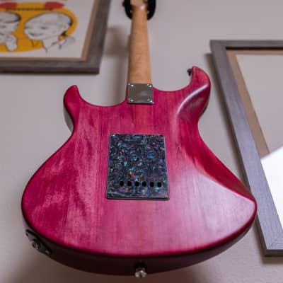 Pink Yamaha Pacifica with beach vibes (custom refinish) image 6