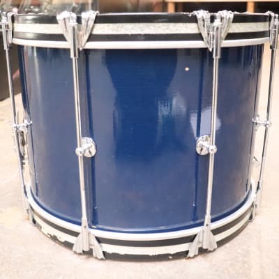 Ludwig  10x14 Stadium Model Marching Snare Drum Blue Duco Vintage 1960's image 3