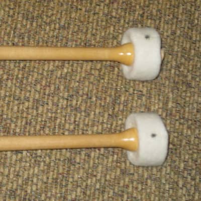 ONE pair new old stock Regal Tip 606SG (Goodman # 6) TIMPANI MALLETS, CARTWHEEL -  inner core of medium hard felt covered with a layer of soft damper felt / hard maple handle (shaft), includes packaging image 17