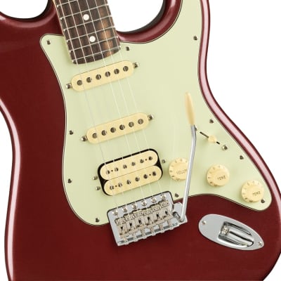 Fender American Performer Stratocaster HSS Electric Guitar Rosewood FB, Aubergine image 8