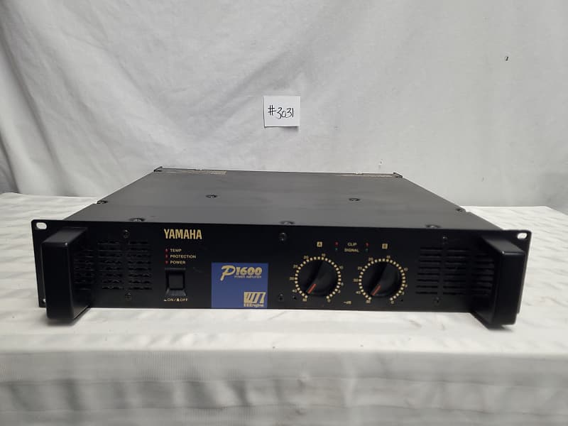 YAMAHA P1600 2 CHANNEL STEREO POWER AMPLIFIER #3031 160 YAMAHA P1600 2 CHANNEL STEREO POWER AMPLIFIER #3031 160