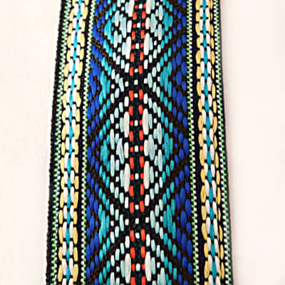 D'Andrea Reissue ACE 13 Jacquard Weave 2" wide Guitar Strap  SUMMER OF 69 image 4