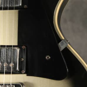 Gibson Les Paul Custom left over tremolo route 1981 Silverburst image 11